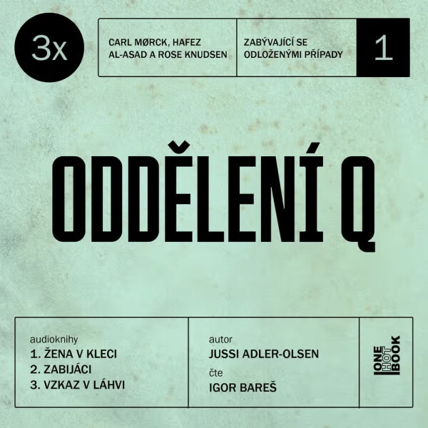 3x Oddělení Q - Jussi Adler-Olsen - audiokniha
