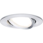 Paulmann 92907 Whirl LED vestavné svítidlo, LED, pevně vestavěné LED, 4.9 W, hliník (kartáčovaný), saténová, sada 3 ks