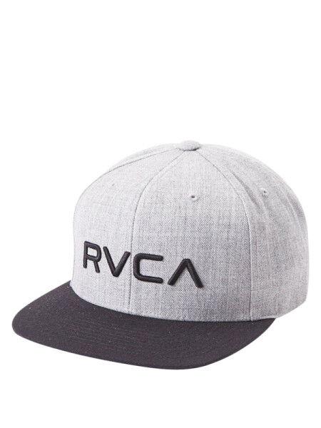 RVCA TWILL HTHR GREY/BLACK pánská kšiltovka