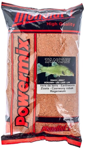 Mondial F Krmítková směs Powermix Tench 1kg - Žížala,Mondial F Krmítková směs Powermix Tench 1kg - Žížala