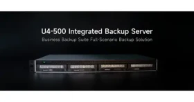 TerraMaster U4-500 / NAS / 1U Rack / 4x SATA HDD/SSD / Intel Core i3-1215U / 8GB DDR5 / 2x 10GbE / Diskless (U4-500)