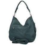 Trendy dámská koženková kabelka na rameno Elleame, modrá