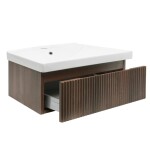 Koupelnová skříňka s umyvadlem SAT Evolution 98x30x44,8 cm ořech mat SATEVO100NAU1 SATEVO100NAU1
