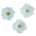 Dekorace oplatková - Hortenzie modrá 18 ks