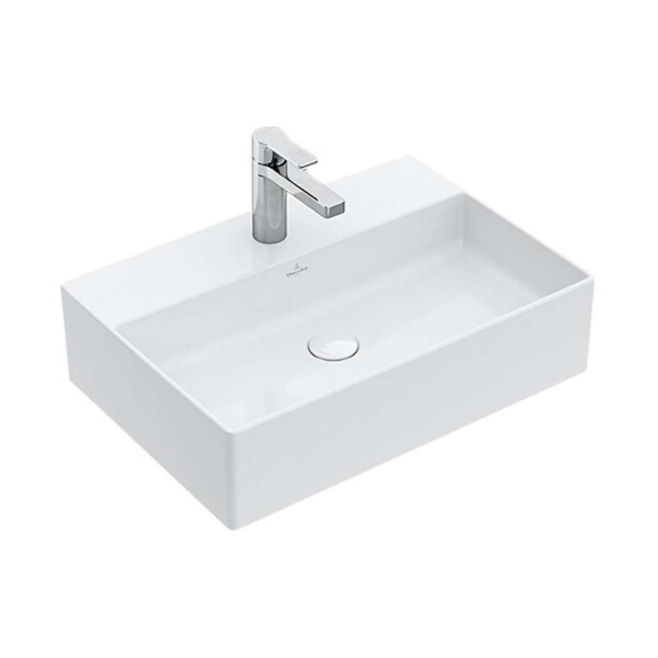 VILLEROY & BOCH - Memento 2.0 Umyvadlo na desku 60x42 cm, bez přepadu, otvor pro baterii, alpská bílá 4A076101