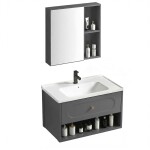 REA - Sada koupelnového nábytku s umyvadlem River 60cm Grey REA-M0020