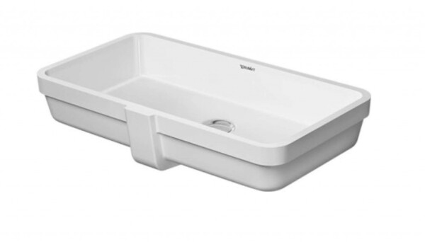 DURAVIT - Vero Air Umyvadlo vestavné 64x35 cm, s přepadem, bez otvoru pro baterii, bílá 0384600000