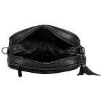 Trendy malá dámská koženková crossbody Kirikay, černá