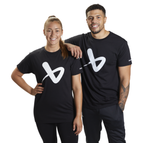 Triko Core SS Crew BLK Sr
