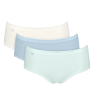 Sloggi Basic+ Midi C3P - GRAY - SLOGGI GRAY - SLOGGI MEDIUM GREY MELANGE 46