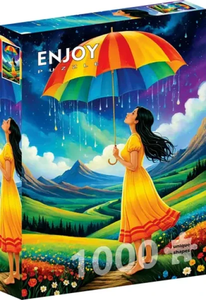 ENJOY Puzzle Duhový deštník