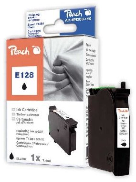 Peach Epson T1281, Black, S22/SX125/SX425, 8 ml