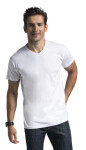 Pánské tričko M V-NECK 22155 - PROMOSTARS melanžově šedá L