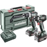 Metabo BSLBL+SSWLT300BL 685202000 aku vrtací šroubovák, aku rázový utahovák 18 V 5.2 Ah Li-Ion akumulátor akumulátor, vč. nabíječky