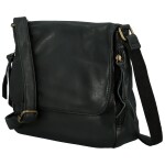 Trendy dámská koženková crossbody kabelka Anelise, černá