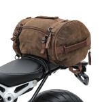 Vintage tailbag na motocykl Denver, 35L, hnědý, textilní