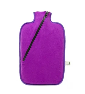 Hugo Frosch Eco Classic Comfort Termofor se softshellovým obalem na zip – fialová (4250098531283)