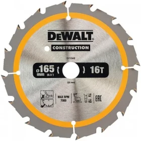 DeWALT DT1948 Pilový kotouč 165 x 20 mm, 16 zubů