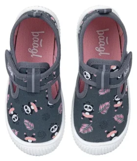 BAAGL Přezůvky Panda vel. 31 / Suchý zip / Protiskluzová podrážka