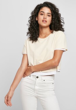 Dámské Full Double Layered Tee whitesand/white