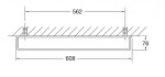 STEINBERG - 450 Držák ručníků, délka 61 cm, chrom 450 2600