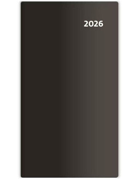 Diář 2026 kapesní - Torino čtrnáctidenní - černá