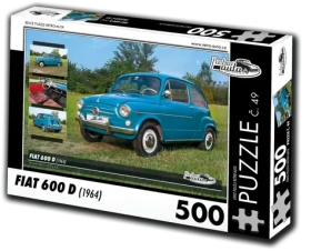 RETRO-AUTA Puzzle č. 49 Fiat 600 D (1964)