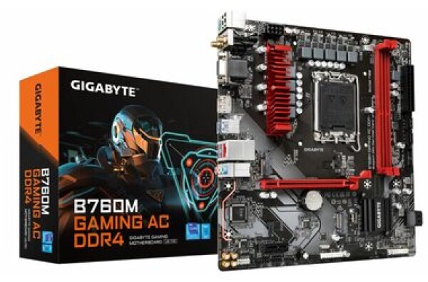 GIGABYTE B760M GAMING AC DDR4 / B760M / LGA 1700 / 2x DDR4 / PCIEx16 / 1x 2.5GLAN / mATX (B760M GAMING AC DDR4)