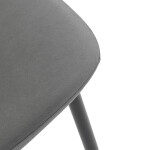 Jídelní židle, šedá, sametová látka, CT-V2971 GREY4