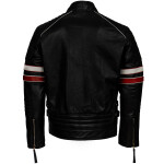 Pánská Kožená Bunda Odile Faye Brixton Černá Velikost: L