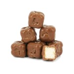 Poex Vánoční Kokosové kostky v mléčné čokoládě 80g