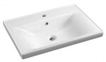 AQUALINE - SAVA 70 keramické umyvadlo nábytkové 70x46cm, bílá 2070