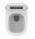 IDEAL STANDARD - Tesi Závěsné WC se sedátkem SoftClose, RimLS+, bílá T536101