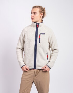 Patagonia M's Retro Pile Jacket Pelican w/Smolder Blue L