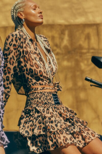 Dámská sukně Trendyol Leopard