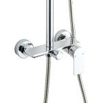 INVENA - Sprchový sloup s baterií, Rikia, chrom AU-24-B01-G