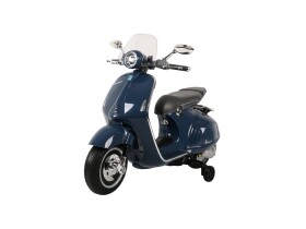 Mamido Dětský elektrický skútr Vespa GTS tmavě modrý