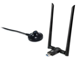 LevelOne WUA-1810E černá / USB adaptér / AC1200 / Dual-band / Wi-Fi 5 / USB 3.2 (WUA-1810E)
