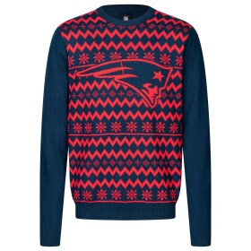 Forever Collectibles Pánská mikina New England Patriots NFL Big Logo Ugly Christmas Sweater Velikost: 2XL