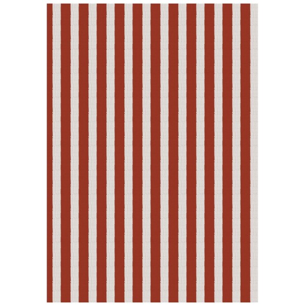 Ib Laursen Balicí papír Red Stripes – 5 m, červená barva, papír