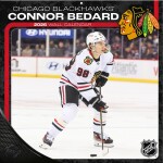 JF Turner Kalendář Chicago Blackhawks NHL Connor Bedard 2026 Wall Calendar