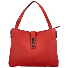 Luxusní dámská kožená kabelka Katana Jade, červená