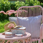 GREEN GATE Bavlněný povlak na polštář Dolobella Pale Pink Embroidery 50 x 50 cm, růžová barva