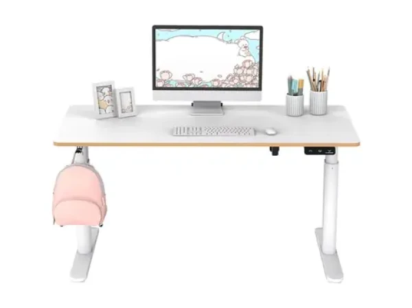 ULTRADESK Pulsar bílá / Dětský pracovní stůl / elektricky nastavitelná výška / 120x60 cm / 55-81 cm (UDESK-PUL-WT)