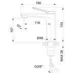 INVENA - Umyvadlová baterie Alonia Trend, chrom BU-70-001-V