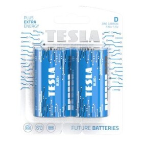 TESLA BLUE+ Zinc Carbon velký monočlánek baterie D (R20) 2 ks / blister (1099137204)