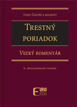 Trestný poriadok - Jozef Čentéš