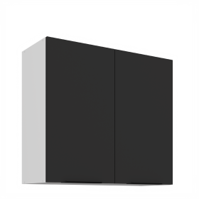 Horní skříňka Aria 80 G-72 2F Barva korpusu: Bílá, Barva dvířek: BL - Black AFM