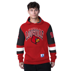 Starter Pánská mikina Louisville Cardinals NCAA End Zone Fleece Hoodie Velikost: XL