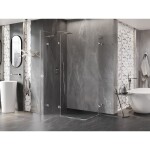MEXEN/S - Lunar L Duo sprchový kout dveře křídlové 80 x 70, transparent, chrom 834L-080L-070P-01-00